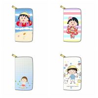 [COD] Chibi Maruko cartoon cute new multi-pattern mid-length can come to map clutch bag