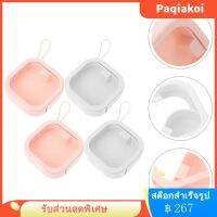 Paqiakoi 4pcs พกพาผมผูกเน็คไทออแกเนสเคสเครื่องประดับที่สะดวกสบายกล่องสกรูมัลติฟังก์ชั่น