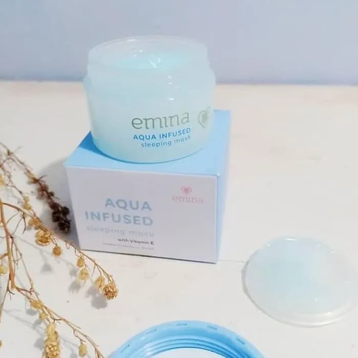Emina Aqua Infused Sleeping Mask 30 g Pelembab Wajah Lazada Indonesia