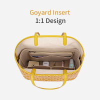 กระเป๋าใส่กระเป๋าใส่สำหรับ Goyard Tote,Felt Makeup Linner Storage Bags With Zipper, Inner Pouch Fit Luxury Handbags For Women