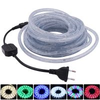 220V Neon Strip Light 360 Rainbow Tube Flex Neon Sign Outdoor Waterproof LED Strip Fairy Tube Rope Christmas Garland Decoration