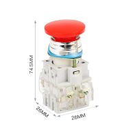 Support wholesale Mushroom head self-reset button switch LAY3-11M/1 automatic reset button red green