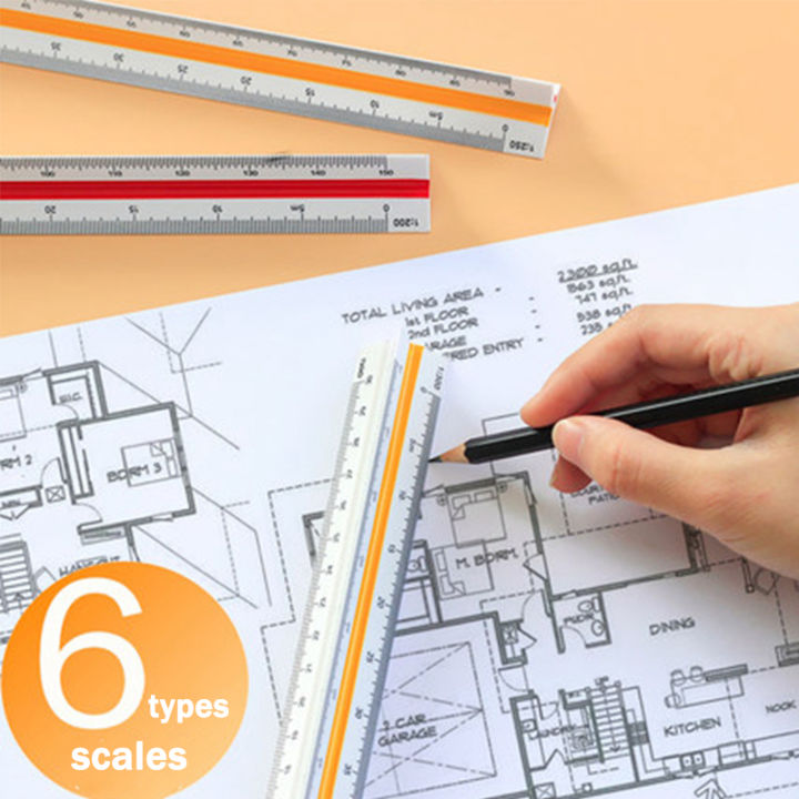 dezi-triangular-scale-ruler-1-20-1-500-alloy-metal-plastic-straight-ruler-30cm-architect-engineer-accurate-drafting-measure-tool