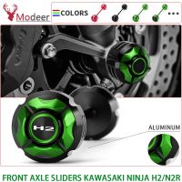 ✕✟ front axle guard Slider For KAWASAKI NINJA H2 ninja H2R 2017 2018 2019 2020 Frame Sliders Falling Protection Motorcycle H2 R