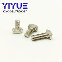 ][= 10Pcs M5*10/M5*12/M5*16 Bolts For 40 T-Slot T Bolt T Screw Square Bolts T-Head Screw Chute T-Bolt 2020 Series