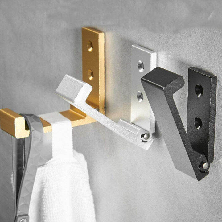 【Shipping In 24 Hours】Five Colors Folding Coat Hooks, Wall Hooks For