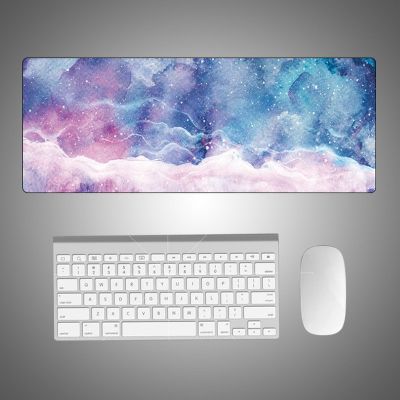 Creative Cartoon Office Mouse Pad Marble Color Desk Pad Oversized Mouse Pad Non-Slip Natural Rubber Office Computer Desk Pad