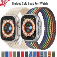 สายนาฬิกาข้อมือ ผ้าถัก น้ําหนักเบา สําหรับ Watch Series 8 7 6 SE 5 4 3 45 มม. 41 มม. iWatch 49 มม. 44 มม. 40 มม. 38 มม. 42 มม. 〖LYUE〗