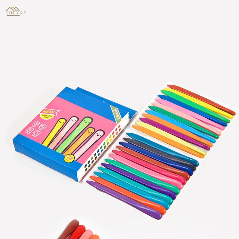 36 Colors Triangular Crayons Triangular Colouring Pencil For