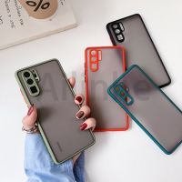 เคสโทรศัพท์กันกระแทกสำหรับ Huawei P20 P30 P40 Mate 20 Pro Honor 20เคลือบด้านโปร่งแสงป้องกันเลนส์กล้อง