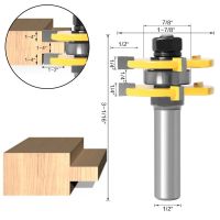 【2023】 MULTI DEAL 1/2 "Shank Router Bit Wood Slotting Tenon Joint Milling Cutters YG6เครื่องมือ Groove