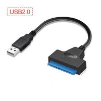 สายเคเบิ้ล Sata Usb Sata 3 To Usb 3.0ตัวเชื่อมต่อสายไฟคอมพิวเตอร์ Usb 2.0สายอะแดปเตอร์ Sata รองรับฮาร์ดไดรฟ์ Ssd Hdd 2.5นิ้ว