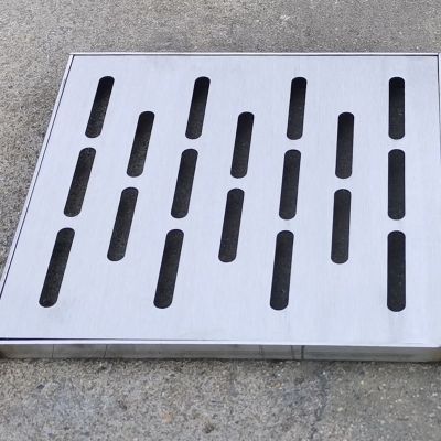 150/200/250/300 stainless steel small courtyard rainwater grate manhole cover grille sewer drainage cover