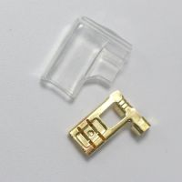 20sets Copper 6.3 Crimp Terminal with Case 6.3mm Insulated Spring Connector Right Angle Female Cold Terminal