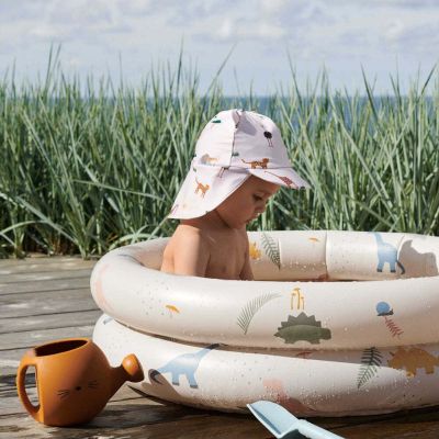 80cm Inflatable เด็กสระว่ายน้ำแบบพกพาเด็กอ่อน PVC รอบ Paddle สระว่ายน้ำรั้วเด็กวัยหัดเดินสวนศูนย์เกมน้ำ