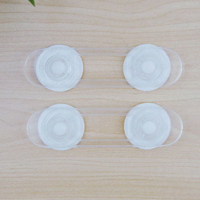 2Pcs Transparent Drawer Door Cabinet Cupboard Safety Locks Baby Kids Safety Care Plastic Locks Straps Infant Baby Protection