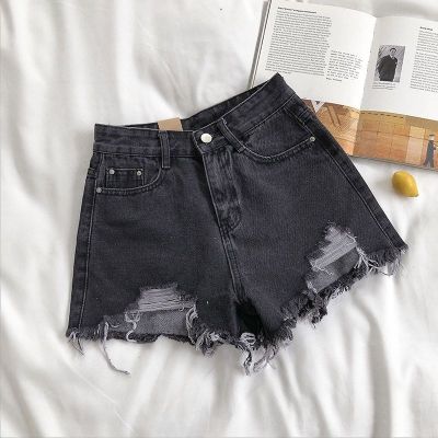 【CC】▫✢☾  Feynzz Denim Shorts Waist Buttons Pockets 2022 Beach Streetwear Jeans