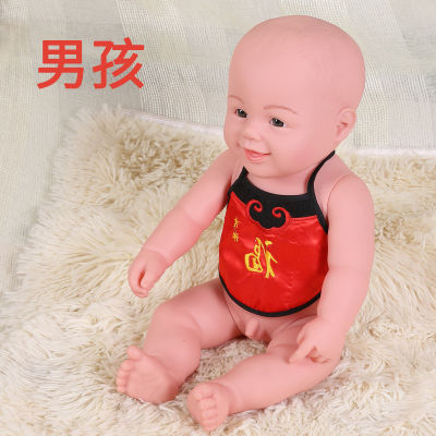 จำลองตุ๊กตาของเล่นเด็กซิลิโคนเต็มยางนุ่มเด็กสาวตุ๊กตาสมจริงปลอมทารกนอนหลับเด็ก
