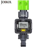 Digital Water Flow Meter Hose Water Meter for Outdoor Garden Hose, Measure Consumption and Water Flow Rate with Quick Connectors