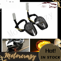 Motorcrazy Universal Motorcycle LED Turn Signal Light for Yamaha YZF R1 R6 R6S Waterproof Amber Led Indicator Lamp Bike Lamp 2pcs