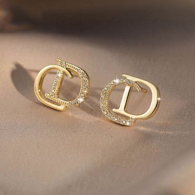 [COD] style letter earrings female niche design 2022 new trendy high-end light luxury needle