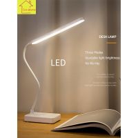 ส่งทันที พร้อมส่ง โไฟตั้งโต๊ะ LED โคมไฟมีแบตในตัว โคมไฟอ่านหนังสือสบายตา ระบบสัมผัส ปรับได้ 3 ระดับ