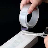 ﹊ Super Strong Double-Sided Tape Reusable Adhesives Sealers Tape Two Face Cleanable Nano Acrylic Glue Gadget Sticker kitchen