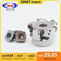 SENO เครื่องตัดมิลลิ่ง SDMT09T308 -DM Cnc High Feed Inexable เครื่องมือ Insert SDMT Lathe Blade Cutting Tip Carbide Mill SDMT120412-DM