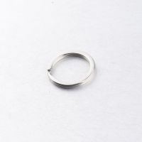 Stainless Steel Flat Key Ring Mirror Polished Key Holder Split Ring 2*10mm DIY Key Chain Wholesale 20PCS