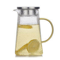 1200ml 1500ml 1800ml Food Grade Hot Sales Clear Borosilicate Small Heat Resistant Glass Teapot With Handle