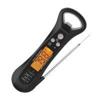 Digital Meat , IPX7 Waterproof Instant Read Food Probe,With Backlight &amp; Bottle Opener