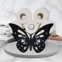 Cactus Butterfly Shape Roll Toilet Paper Tissue Holder Storage Rack Iron Metal Crafts Bathroom Stand Organizer Home Decoration Toilet Roll Holders