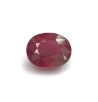 พลอยทับทิมแท้ Natural Ruby เผาใหม่ | 8.00cts | 10X12mm | 1600฿ | R1