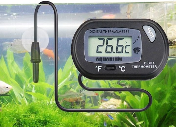 เครื่องวัดอุณหภูมิน้ำตู้ปลา-แสดงตัวเลขดิจิตอล-ใช้งานง่าย-ปลอดภัย-แถมฟรีถ่านแบตเตอรี-aquarium-digital-thermometer-ส่งจากประเทศไทย