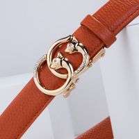 2022 Hot new women belts Famous Brand Belt New Female Designer Automatic Buckle Cowhide Genuine Leather women belts Luxury belt Belts