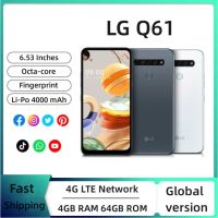 โทรศัพท์มือถือ LG Q61ปลดล็อคแล้ว,โทรศัพท์มือถือ Android Q61 Octa-Core 6.53นิ้ว4GB RAM 64GB ROM 48MP Quad กล้อง1080P 4G LTE ลายนิ้วมือ