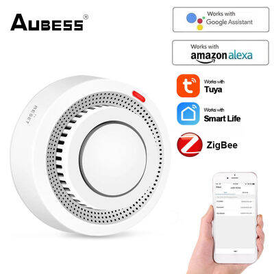 ร้านขายเป็ด Tuya Smart Zigbee เครื่องตรวจจับ Sm-Oke สัญญาณเตือนภัยอัจฉริยะเสียงโปรเกรสซีฟเซนเซอร์ตรวจจับควันและแสงไฟทำงานกับ Tuya Zigbee Hub 2023