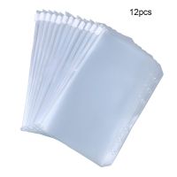 A5 A6 A7 12PCS Binder Pockets Binder Zipper Folders for 6-Ring Notebook Binder Waterproof PVC Leaf Pouch Document Filing Bags