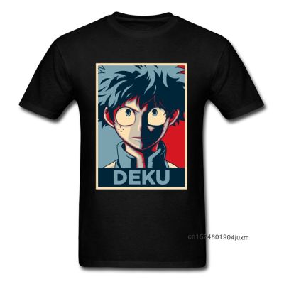 Deku T-Shirt My Hero Academia T Shirt Men Adult Tshirt Male Great Manga Tops Print Black Tees Cotton Streetwear Bakugo