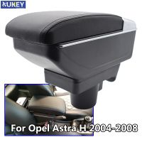 ที่เท้าแขนสำหรับ Opel Astra H 2004-2014เนื้อหาส่วนที่เหลือแขนเลเยอร์คู่กล่องเก็บตกแต่งรถจัดแต่งทรงผม2005 2007