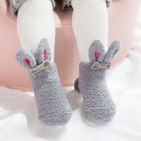 Autumn and Winter Thickening Childrens Socks 3D Cartoon Kids Socks Baby Girls Socks Toddler Socks Non-slip Baby Boys Socks