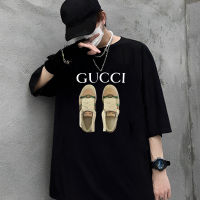 เสื้อยืดคุณภาพดี    พร้อมส่ง เสื้อยืด Gucci รองเท้า คอลใหม่ลายใหม่