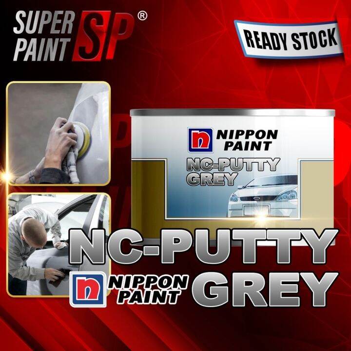 NIPPON PAINT NC PUTTY GREY 0.5KG ( HALUS ) for Car Body / Car Putty