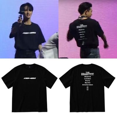 New K Pop KPOP T Shirt ATEEZ 2022 WORLD TOUR THE FELLOWSHIP : BEGINNING OF THE END T-Shirt TShirt Unisex Summer Top Plus Size