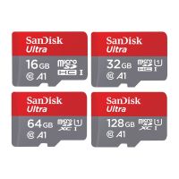 Sandisk Ultra Micro SD Card SDXC Class10 A1 แมมโมรี่การ์ด ความจุ 16/32/64/128/200/256/400 GB สินค้าใหม่ของแท้ประกันศูนย์7ปีเต็ม