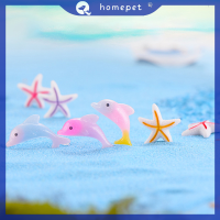 ? Homepet ปลาดาวปลาโลมาการ์ตูนเรซิ่นเครื่องประดับเรซินปลาถังปลาดาวภูมิทัศน์เครื่องประดับพิพิธภัณฑ์สัตว์น้ำตกแต่งอุปกรณ์เสริม