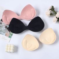 4cm chest pad breast enhancement sexy split latex chest pad ultra-thick insert underwear liner U-shaped wrap bra sports bra pad