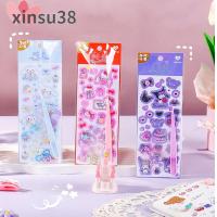 XINSU38 พวงกุญแจอคริลิคdiy guka พวงกุญแจสติ๊กเกอร์ น่ารักน่ารักๆ Kulomi คาวาอิ แหนบที่คีบ ตกแต่งสมุดติดรูป แพคเกจวัสดุบัตร Goo สติกเกอร์คูโรมิ ชุดการ์ดโกะ สติกเกอร์บัตรโกโอ