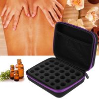 30 bottles Essential Oil Storage Bag Aromatherapy Essential Oil Handbag Purple EVA Black Purple