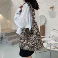 Leopard Pattern Bag Canvas Large Shoulder Bags For Women 2020 Brand Designer Shoulder Handbag Female Tote Bag Vintage Trend Bags